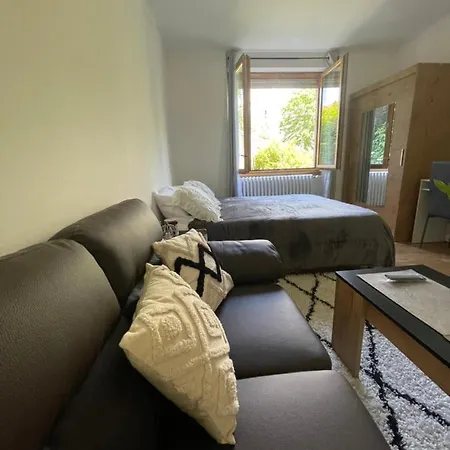 Chambre privée vue sur le jardin proche centre ville-3